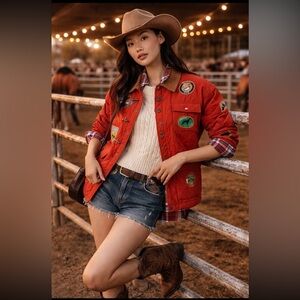 🎉RARE🎉🎊LAST ONE🎊Anthropologie NWT Found Farmstead Quilt Patch Jacket size S.